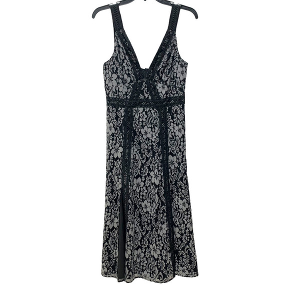 Keepsake NWT Holder Floral Lace Romantic Date Night Party Black Midi Dress, 6 - Picture 3 of 12